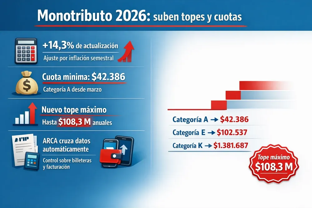 16.Monotributo - Topes y montos de marzo