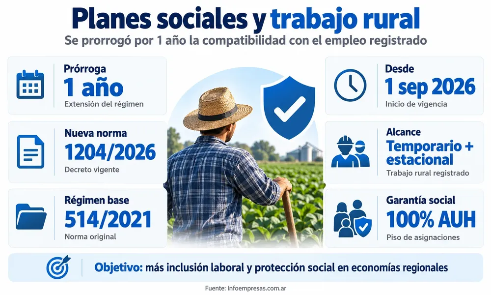 Planes sociales y trabajo rural