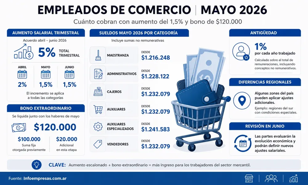 10.Sueldo Empleados de Comercio