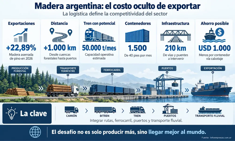El costo oculto de exportar madera